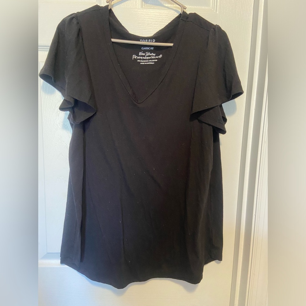 Torrid Flutter Sleeve V-Neck